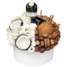 Шляпная коробка с кокосами, сладостями и цветами «Янь Инь»